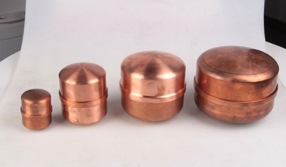 CNC Spun Copper Power Container By Polishing