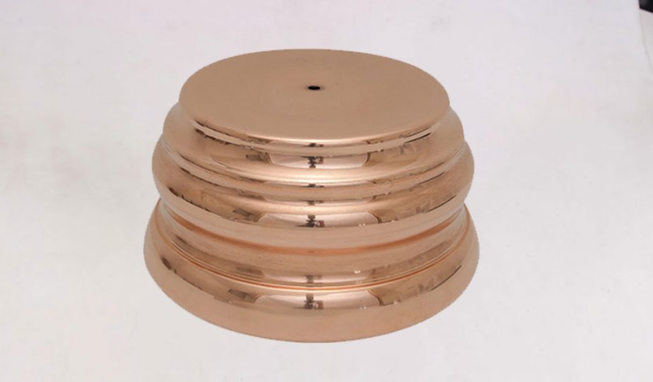 Multi-Layer Hemispherical Spun Copper Reflector (1)